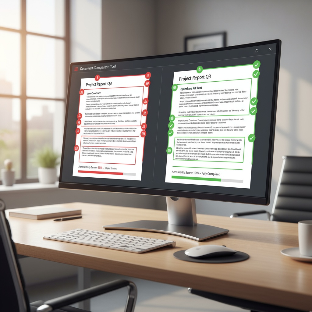 epub accessibility report on a computer monitor